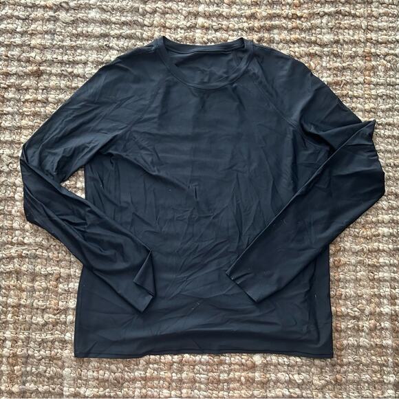 Lululemon Sunaway Runaway black long sleeve UPF 45+sun protection shirt, size 8 - Picture 3 of 7